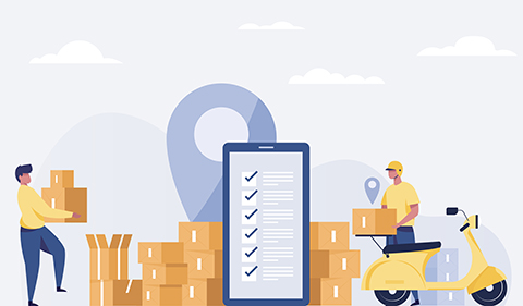 Symbolbild für Lagerlogistikkette