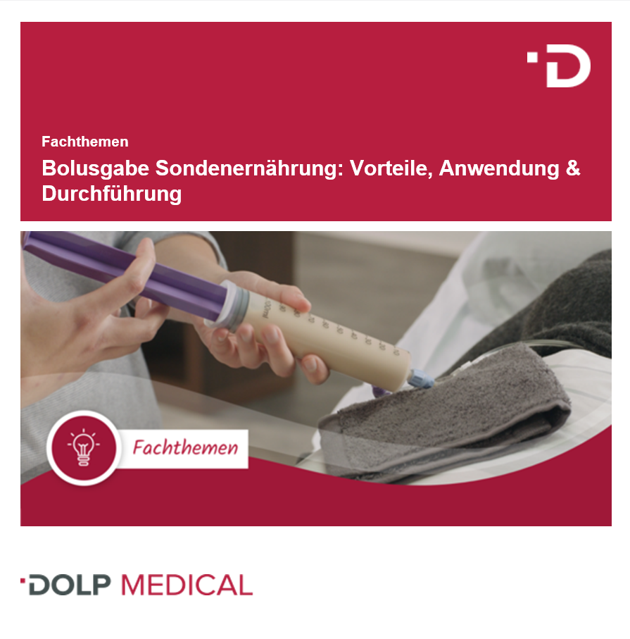 Abbildung Bolusgabe Sondenernährung, Partnerprogramm von Dolp Media